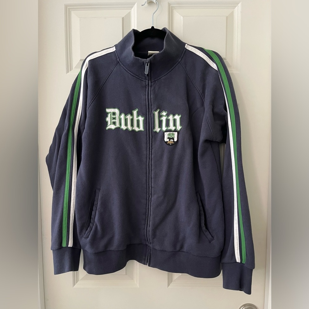 vintage 90’s roma atletica Dublin Ireland zip up sweatshirt track jacket L